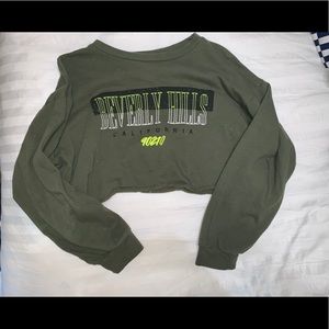 Cropped sweatshirt